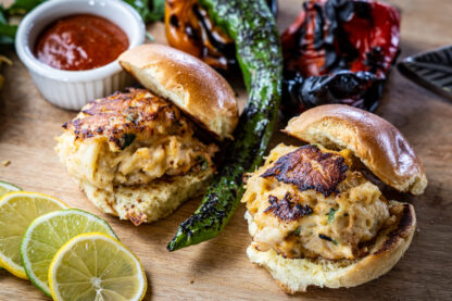 King Cake Crab Cake Dinner For Two