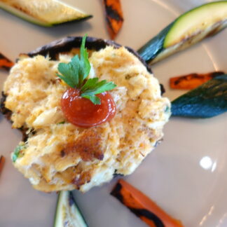 Stuffed White Button Silver Dollar Mushroom - Dozen